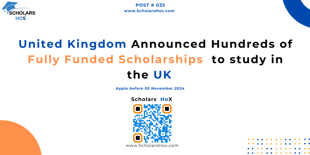 Chevening Scholarship 2025 Time to study in the UK